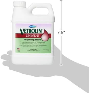 Farnam Vetrolin Horse Liniment to Relieve Inflammation, 32 oz