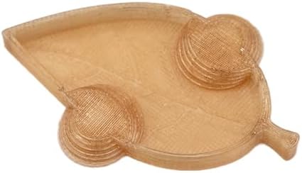 Isopod Leaf Feeding Dish Nature Inspired for Insects & Small Animals (Pack of 3) (Translucent Brown, Jumbo)