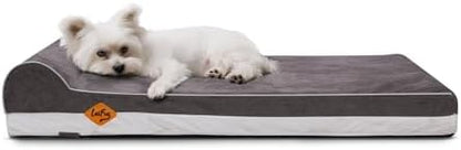 Laifug Orthopedic Dog Beds for Large Dogs,3" Memory Foam Dog Beds,Durable Water Proof Liner Removable and Washable, Nonskid Bottom, Grey 34"x22"x5.5"