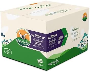 Rabbit Hole Hay - All Natural Willow Chew Sticks for Small Pets - 10 lb Box - Bulk Pack, Dental Health