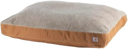 Carhartt Firm Duck Sherpa-Topped Dog Bed Carhartt Brown M