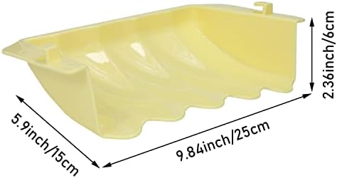 Litewoo Rabbit Hanging Hay Feeder Rack Wall-Mounted for Guinea Pig, Yellow