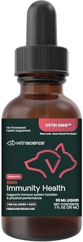 VetriScience DMG Immunity Health Easy-Dose Liquid for Dogs and Cats, 30 ml