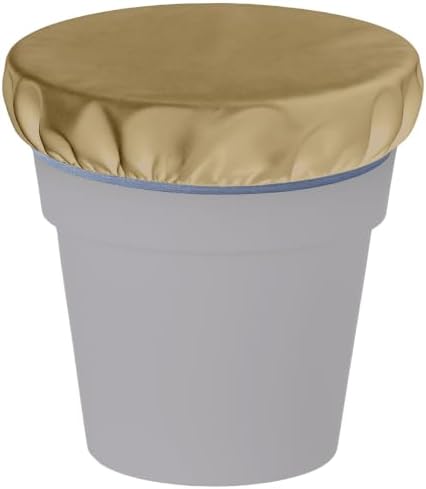 2-5 Gallon Horse Bucket Cover, Waterproof Horse Feed Bucket Cover, Lightweight and Easy to Use (Excluding Bucket, Khaki)