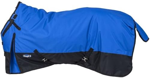TOUGH1 600D Turnout Blanket with SNUGGIT, Royal Blue, 69-in