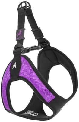 Gooby Escape Free Easy Fit Dog Harness, Step-in, Purple, Medium