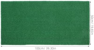 Abaodam Realistic Grass Mat for Turtle Basking Platform Durable Artificial Turf for Aquatic Terrariums Lightweight Lawn Carpet for Reptile Ramps and Fish Tanks, 39.3X19.6in