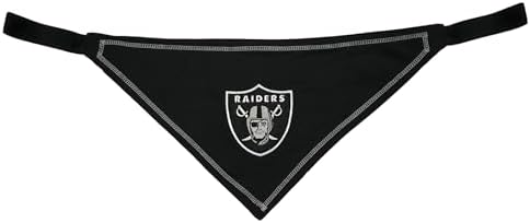 Pets First NFL Las Vegas Raiders TIE Bandana, Large/X-Large. Dog Bandana Scarf Bib for Pet Cat Dog. The Ultimate Game-Day, Party Bandana