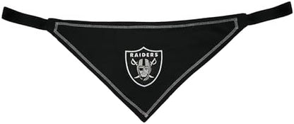 Pets First NFL Las Vegas Raiders TIE Bandana, Large/X-Large. Dog Bandana Scarf Bib for Pet Cat Dog. The Ultimate Game-Day, Party Bandana