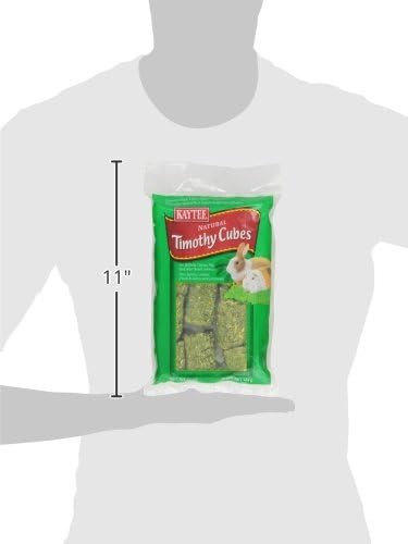 Kaytee Timothy Hay Blend Cubes for Pet Rabbits, Guinea Pigs, Chinchillas, and Other Small Animals, 1 Pound (Pack of 2)
