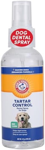 Arm & Hammer Tartar Control Dental Spray for Dogs, Mint, 4 Fl Oz