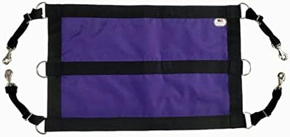 Majestic Ally 1200D 29"x19" Horse Stall Guard with Replaceable and Adjustable Length Straps and Replaceable Hardware (Purple Black)