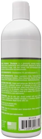 KetoHex Cat and Dog Shampoo - 16 oz Anti Bacterial Cat & Dog Flea And Tick Treatment, For Sensitive Skin Infections & Lesions, Protects & Moisturizes, Antifungal Treatment For Dogs & Cats - VetOne