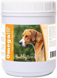 Healthy Breeds English Foxhound Omega HP Fatty Acid Skin and Coat Support Soft Chews 90 Count