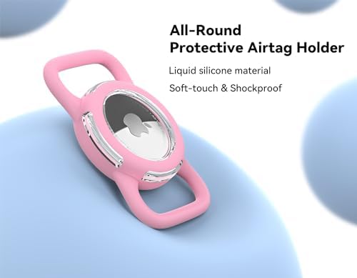 Waterproof AirTag Holder for Dog Collar, Soft Slide-On Dog AirTag Holder