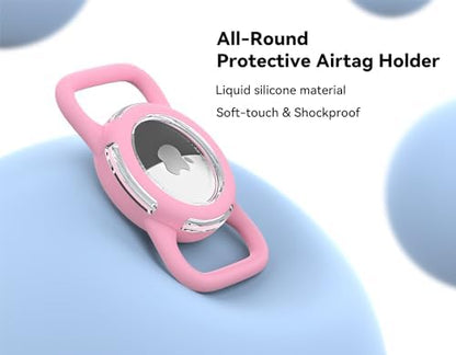 Waterproof AirTag Holder for Dog Collar, Soft Slide-On Dog AirTag Holder