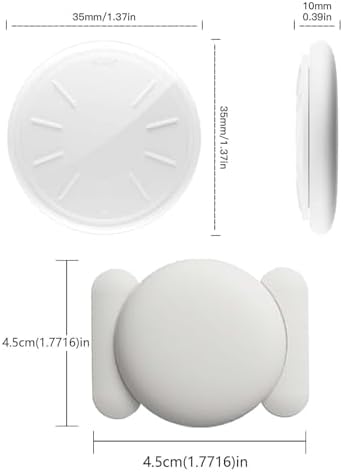 GPS Tracking Device for Vehicles No Monthly Fee,1PCS Real Time GPS Tracker for Car Work with Find My (iOS Only), Mini Car Tracker Device Hidden with Magnetic Case, White