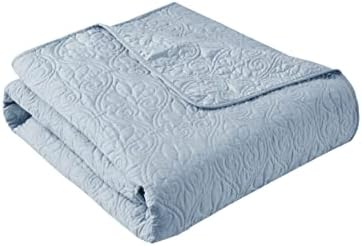 Madison Park Damask Quilting Design Throw Blanket, 60"x70"