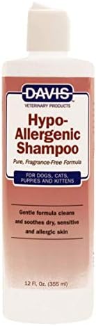 Davis Hypoallergenic Pet Shampoo, 12 oz (HS12)