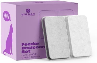 Voluas Pet Food Desiccant Bags for Automatic Feeders 12 Pack