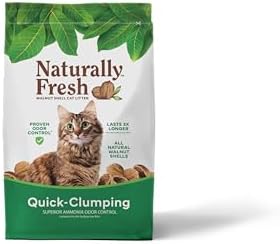 Naturally Fresh Cat Litter Made from Walnut Shells, Quick-Clumping, Unscented, Upcycled, Easy Scooping, Sustainable, 30 Lbs