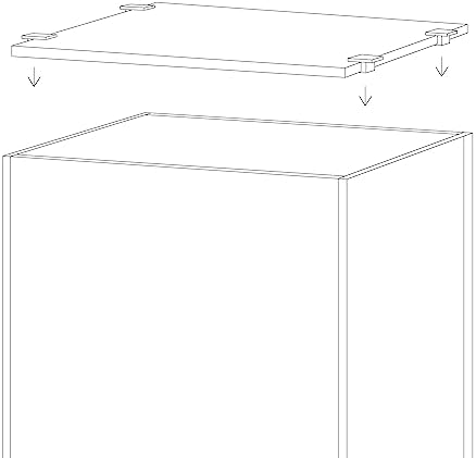LANDEN Glass Aquarium Lid with Clips for 30x30cm 6.6 Gallon Rimless Tank