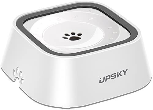 UPSKY 35oz No-Spill Pet Water Bowl, Slow Water Feeder for Dogs and Cats