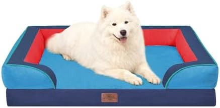 Comfort Expression Orthopedic Dog Beds for Large Sized Dog with Bolster