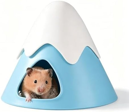 Hamster Hideout, Snowy Mountain Shape Hamster Hide House