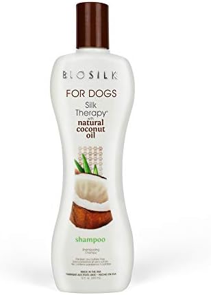 BioSilk for Dogs Silk Therapy Shampoo, with Coconut Oil, 12 Fl Oz