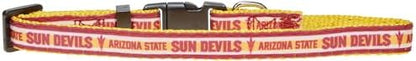 Pets First Collegiate PET Collar New Version Arizona State Sun Devils Dog Collar, Size Small. Best Sports Team Color for Dogs & Cats. A Shiny & Colorful Dog & Cat Collar Licensed by The NCAA