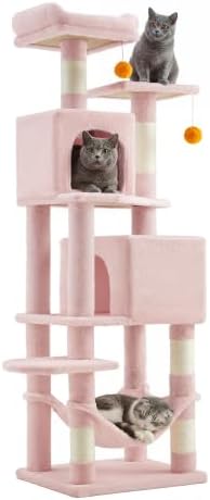 SONGMICS HOME Cat Tree for Indoor Cats, Multi-Level Tower