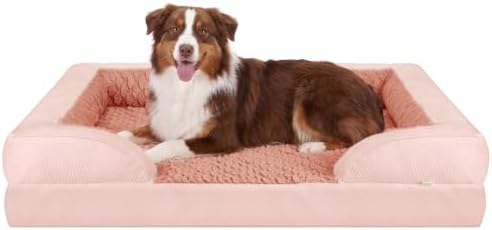 INVENHO Orthopedic Large Dog Bed, Washable Waterproof, Egg-Crate Foam Dog Couch Bed with Washable Removable Cover, Waterproof Lining and Nonskid Bottom