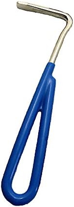 Intrepid International Vinyl Coated Horse Hoof Pick - Metal Hoof Pick, Grooming Tool Horse Pick for Hooves & Comfortable Handling - Blue