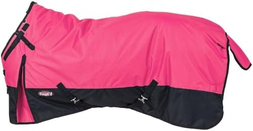 TOUGH1 600D Turnout Blanket with SNUGGIT, Pink, 78-in