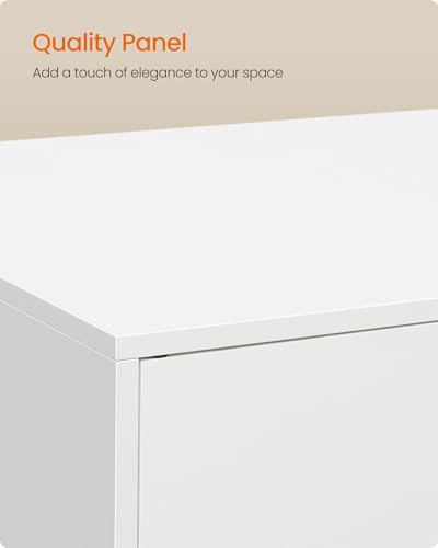 Feandrea Cat Litter Box Enclosure, Double Doors, 31.5 x 19.7 x 17.7 Inches