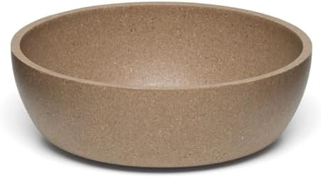 Loving Pets - Dolce Bamboo - Eco-Friendly Pet Bowls & Dishes for Dog, Cats, Puppy Food and Water Bowl -Sustainable and Dishwasher Safe, Made with Real Bamboo (Large, Coffee-Brown)