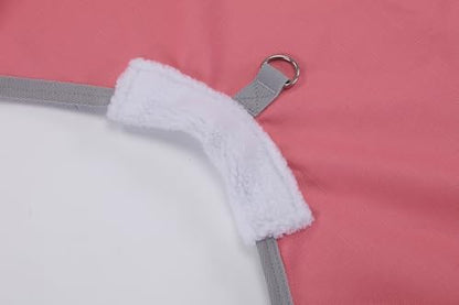 LEAFOREST 1200D Horse Blanket Waterproof Breathable Turnout (no Filling) Standard Neck Horse Sheet Pink Grey 78IN