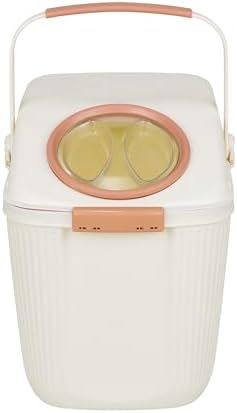 Harry Barker Lightweight Airtight Pet Food Storage Container, Eco-Friendly Recycled Plastic with Easy-Access Lid, Holds up to 25 lb Dry Dog or Cat Food