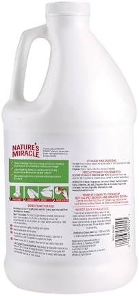 Nature's Miracle Carpet Shampoo Pet Stain & Odor Remover, 64 oz (4 Pack)