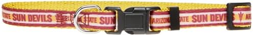 Pets First Collegiate PET Collar New Version Arizona State Sun Devils Dog Collar, Size Small. Best Sports Team Color for Dogs & Cats. A Shiny & Colorful Dog & Cat Collar Licensed by The NCAA