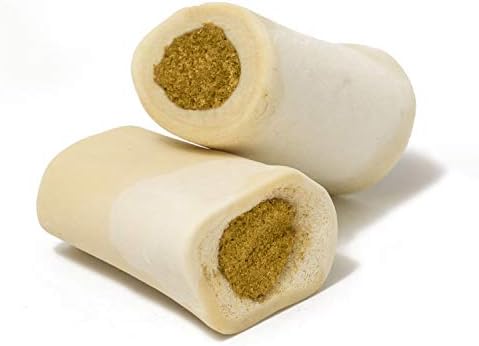 Cadet Stuffed Shin Bone - Highly Digestible, High Protein, Long-Lasting Dog Chew Bone for Aggressive Chewers, Supports Dental Health, Cheese Flavor, Large (1 Count) (Pack of 4)