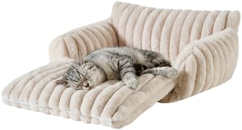 Hollypet Cat Bed Small Dog Orthopedic Couch Beds for Pets up to 13 lbs