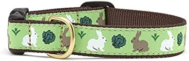 Up Country Garden Rabbit Pattern Dog Collar, XX-Large (21 to 27 Inches) 1 Inch Wide Width