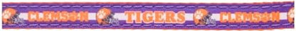 Pets First Collegiate PET Collar NEW Version Clemson Tigers Dog Collar, Size Small. Best Sports Team Color for Dogs & Cats. A Shiny & Colorful Dog & Cat Collar Licensed by The NCAA