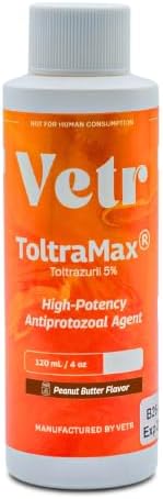 Toltrazuril 5.0% for Horses, Dogs, Cats, 120mL/4 Ounce, for Non-Food Chain Animals, Peanut Butter