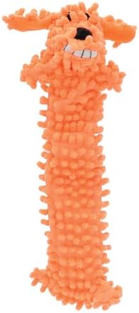Multipet 12-Inch Floppy Loofa Light Weight No Stuffing Dog Toys, Assorted Colors (Pack of 1)