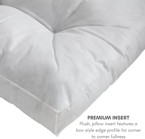 South Pine Porch Buddy Reversible Rectangle Pillow Style Microfiber Dog Bed with Removable, Machine-Washable Cover, Cream, Small (36 in. x 24 in.)