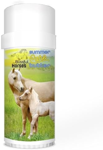 The Blissful Horses Summer Care Sun Butter, Gentle Horse Sunscreen, Easy-to-Apply Equine Sunblock Solution, Must-Have Horse Essentials for All Day Sun Protection, 2 oz.