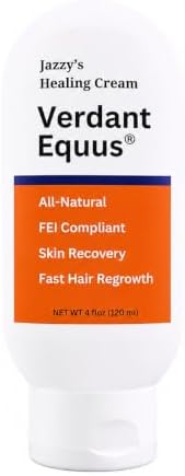 Jazzy’s Cream for Horses | for Rain Rot, Scratches, Summer Sores & Irritated Skin | Equine Skin Recovery Cream